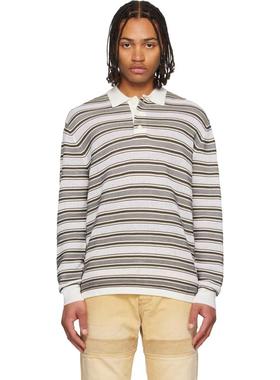 Wales Bonner 男士 POLO衫 灰白色 The Samuel Polo 衫