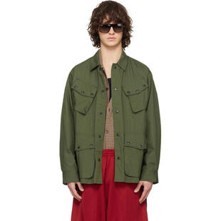 Needles 男士 夹克 卡其色 Jungle Fatigue