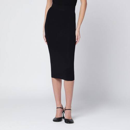 Entire Studios 女士 FW25 中长裙 VISCOSEBLEND 黑色中长半身裙