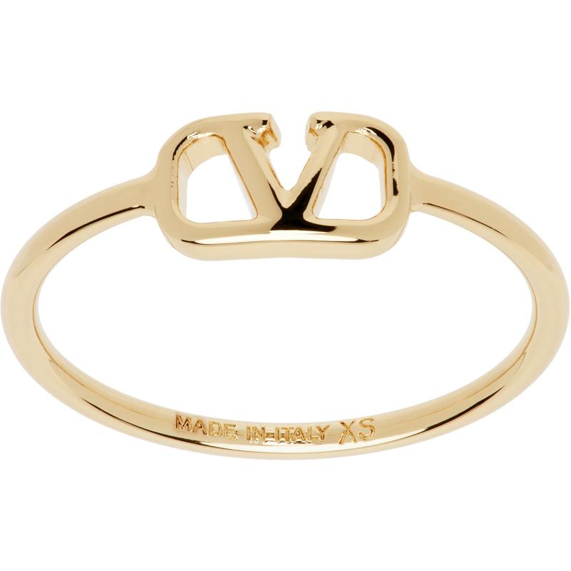 Valentino 女士 戒指 金色 VLogo Signature 戒指
