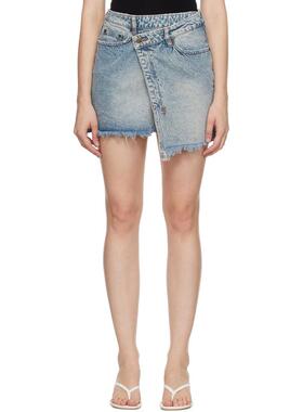 Ksubi 女士 迷你裙 蓝色 Rap 牛仔短裙