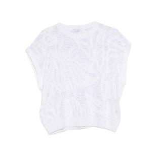 SS26 女士 T恤 and T恤白色T恤 Brunello Polos Cucinelli