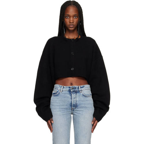 Totême 女士 开衫 TOTEME 黑色 Cropped Oversized