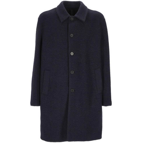 Harris Wharf London 男士 FW26 大衣 海军蓝外套