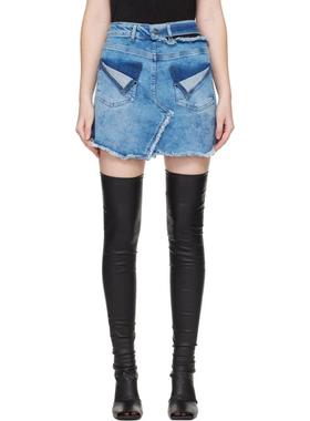 Ottolinger 女士 迷你裙 蓝色 Reversed 牛仔短裙