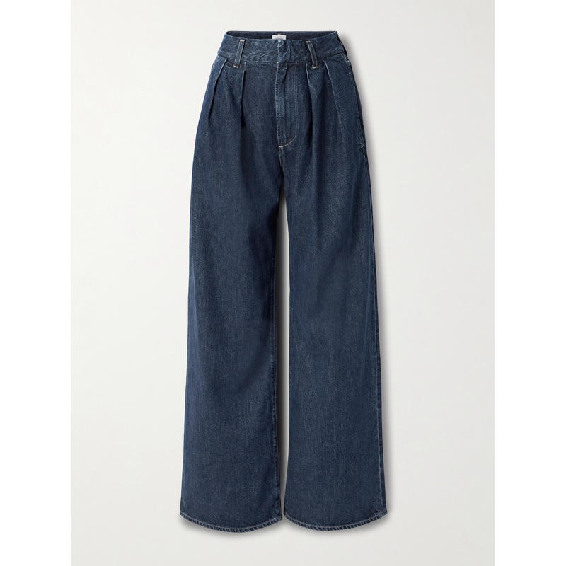 Citizens of Humanity 女士 牛仔长裤 Petra 褶裥高腰阔腿牛仔裤