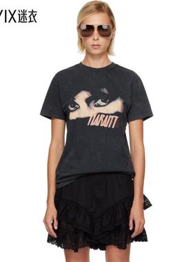 Isabel Marant Étoile 女款黑色 Zoeline T 恤 迷衣时尚