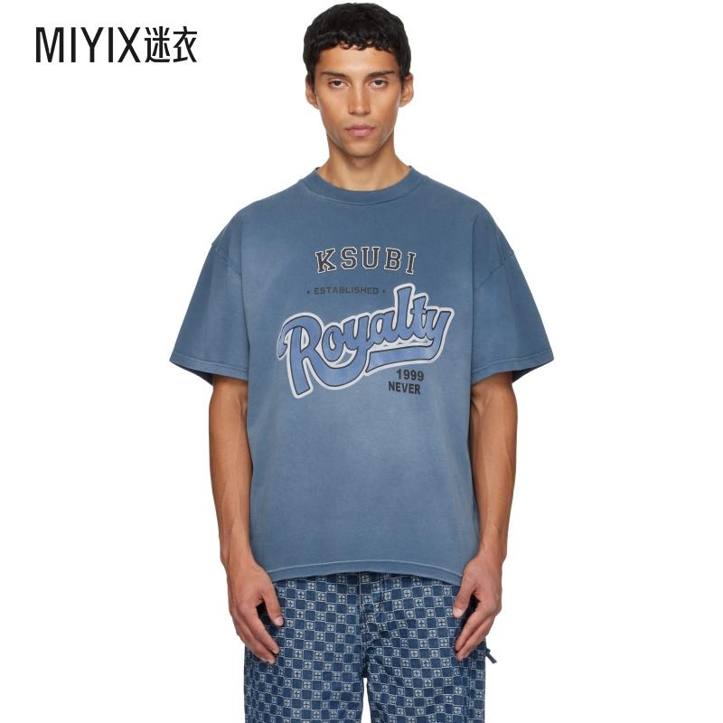 Ksubi 男款蓝色 Champions Ekcess T 恤 迷衣时尚
