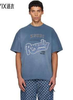 Ksubi 男款蓝色 Champions Ekcess T 恤 迷衣时尚
