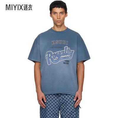 Ksubi 男款蓝色 Champions Ekcess T 恤 迷衣时尚