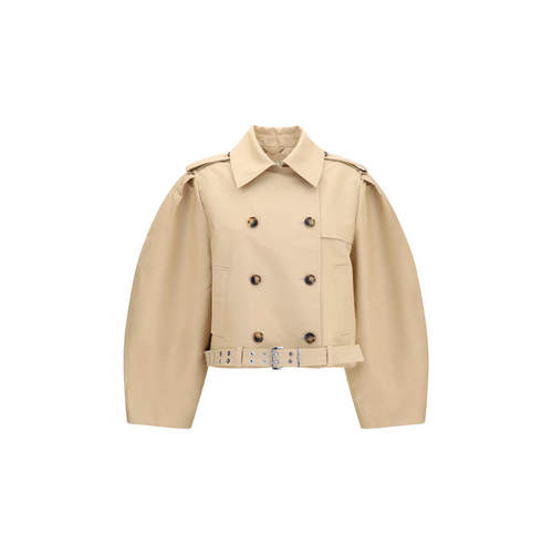 Ganni 甘尼 女士 FW26 夹克 双排扣束带