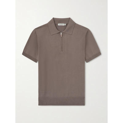 Canali 男士 SS26 POLO衫 棉针织Polo衫