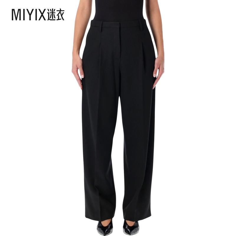 [秋冬新品]By Malene Birger Elsa 黑色高腰阔腿裤子女款 迷衣时