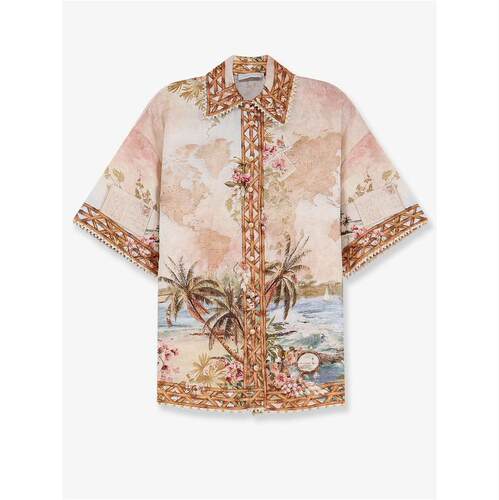 Zimmermann 兹默曼 女士 FW26 衬衫 印花亚麻衫