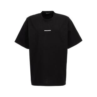 DSquared2 D二次方 男士 SS26 T恤 Dsquared2 标志印花圆领 T 恤