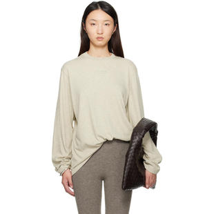 Essentials 女士 T恤 米色 Classic Fit 长袖