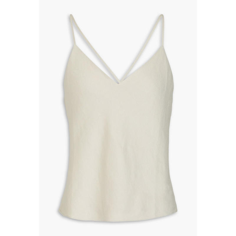 Theory 女士 背心 亚麻混纺斜纹布吊带背心