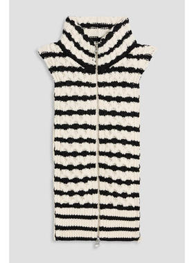 Veronica Beard 女士 毛衣 Upstate dickey 条纹粗线针织羊毛毛衣