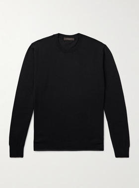 Slowear 男士秋冬新品 毛衣 Zanone 修身羊绒真丝混纺毛衣