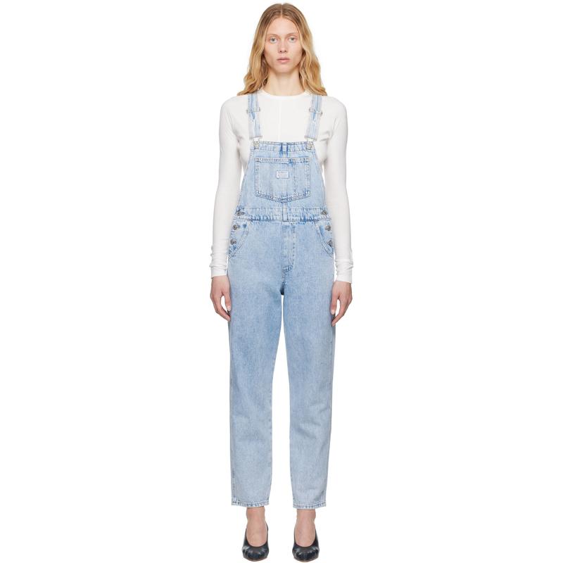 Levi's 女士 连身裤 蓝色 Vintage 牛仔背带裤