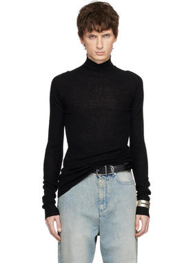 MATIÈRES FÉCALES 男士 毛衣 黑色 Forever Knit 高领毛衣