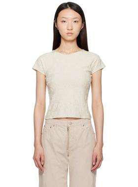 Paloma Wool 女士 T恤 灰白色 Fabri