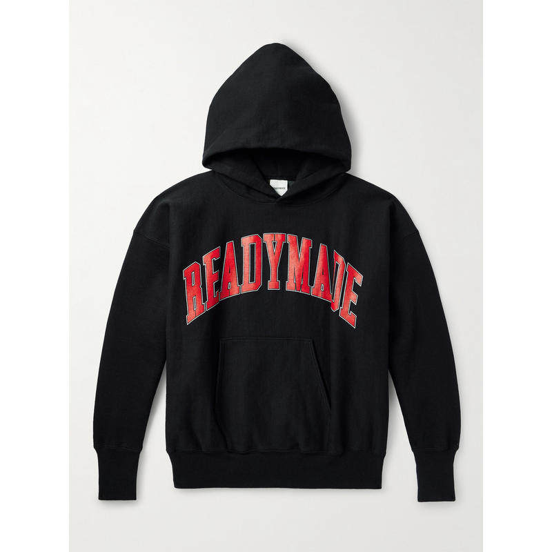 Readymade 男士 SS25 卫衣 徽标印花棉混纺针织连帽衫,男装,卫衣,淘宝优惠券,粉丝福利购,淘宝优惠卷