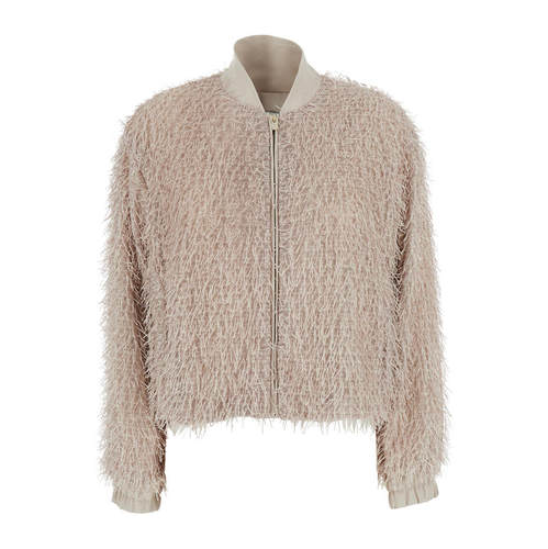 rame 女士 SS26 夹克 'Jacket' Closure 粉色前拉链短