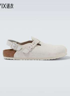 Birkenstock勃肯 男款Tokio 绒面革露跟木屐 迷衣时尚