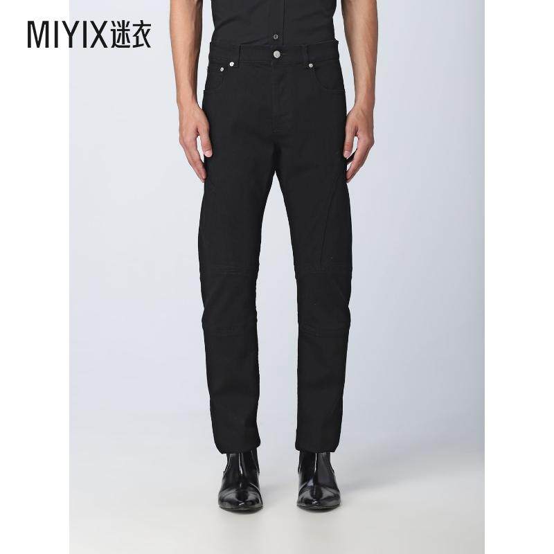 AMQ Alexander McQueen 亚历山大&middot;麦昆 男士 徽标牛仔裤