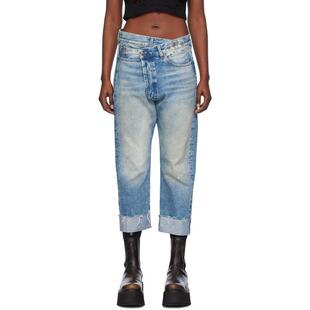 女士 牛仔裤 牛仔长裤 Crossover 蓝色 R13