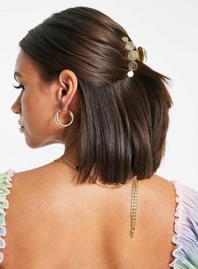 Designb London 女士 发夹 DesignB hair 伦敦圆盘蟹钳发夹