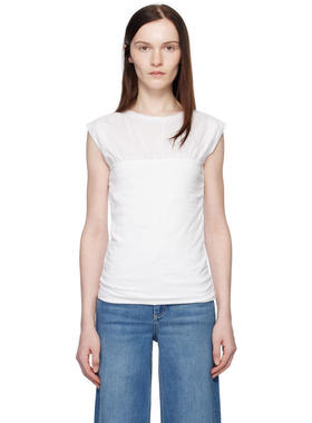 Rag&Bone 女士 T恤 白色 Mica Banded 上装