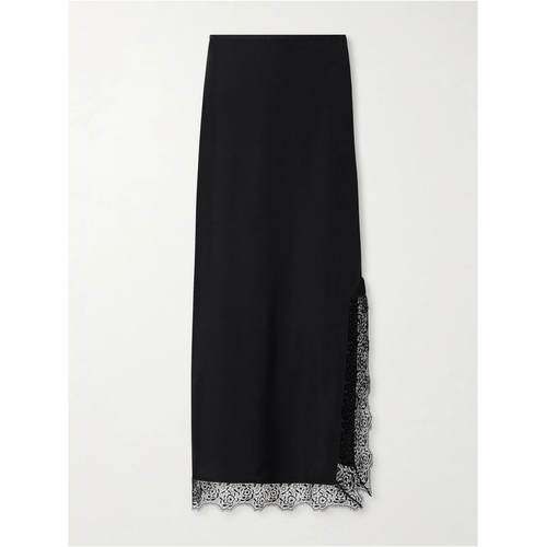LA LIGNE 女士 FW26 中长裙 Phoenix 蕾丝边真丝混纺中长半身裙