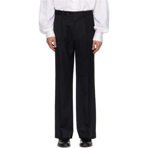 TONYWACK 男士 长裤 黑色 Wool Twill Wide-Leg