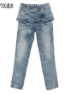 [秋冬新品]Diesel迪赛 女款D-HOURJIAN-FSH1 PANTALONI 牛仔长裤