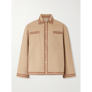 Bode 男士 SS26 衬衫 Canteen 棉质斜纹布式