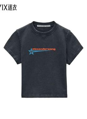 【秋冬新品】Alexander Wang亚历山大王女款HOTFIX 水晶星星针织T