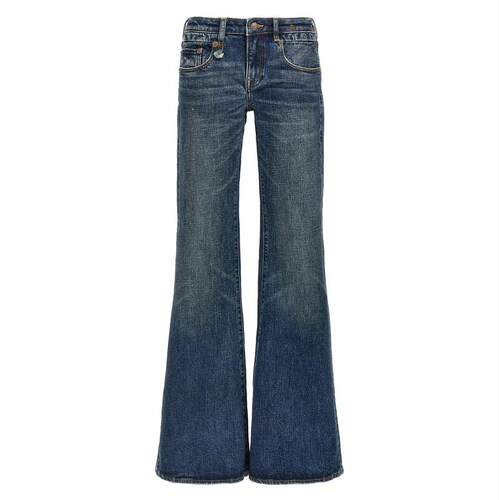 R13 女士 FW26 牛仔长裤 'Overflow Boy Flare' 牛仔裤