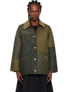 Barbour 女士 FW25 夹克 绿色 Lorrie Quilted 夹克