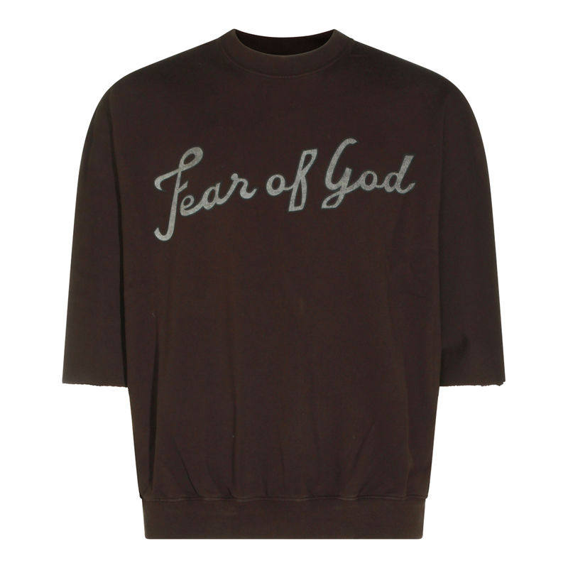 Fear Of God 男士 SS26 卫衣 棕色棉质T恤