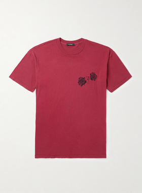 Willy Chavarria 男士 FW25 衬衫 Proverb 舒适印花棉针织T恤