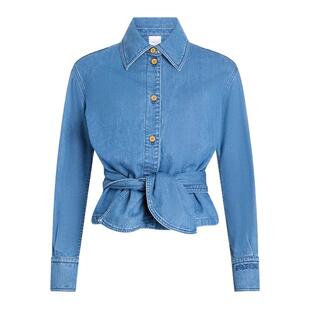 姜·巴度 长袖 女士 衬衫 打结 SS26 Patou