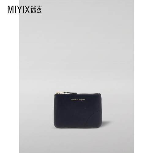 Comme des Garçons 男士 海军蓝logo标签拉链钱包迷衣时尚