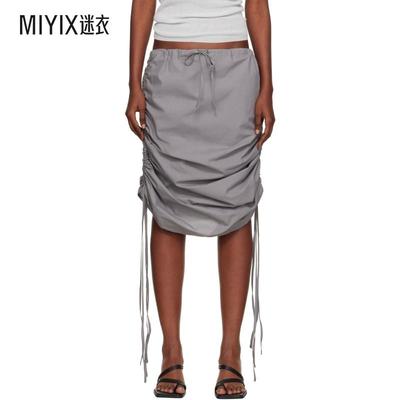 Baserange 女款灰色 Pictorial Strap 半身裙 迷衣时尚 迷衣时尚