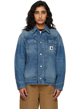 Carhartt WIP 卡哈特 女士 夹克 蓝色 OG Arctic 牛仔
