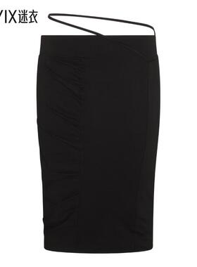 Gauge81女士 DAYTON 黑色粘胶纤维铅笔半身裙  迷衣时尚