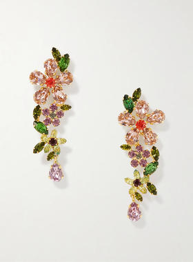 Jennifer Behr 珍妮弗·贝尔 女士 SS26 耳环 Cosetta 镀金水晶