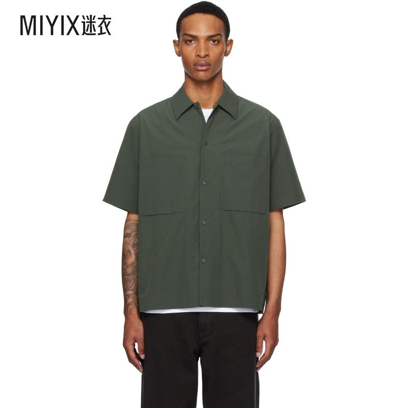Norse Projects 男款绿色 Hermann Travel Light 短袖衬衫 迷衣时