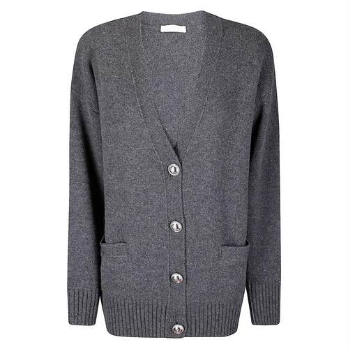 Rabanne 女士 FW25 开衫 V 领纽扣